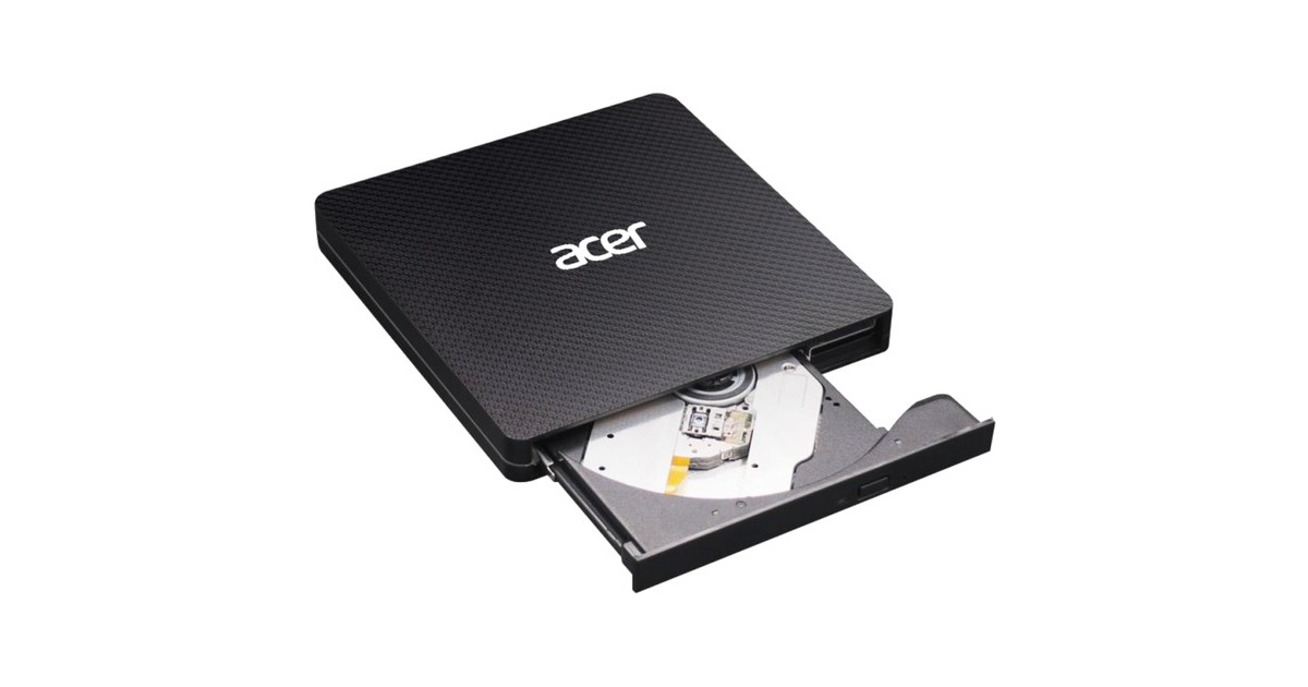 Acer Portable CD/DVD Writer, externer DVD-Brenner(schwarz)