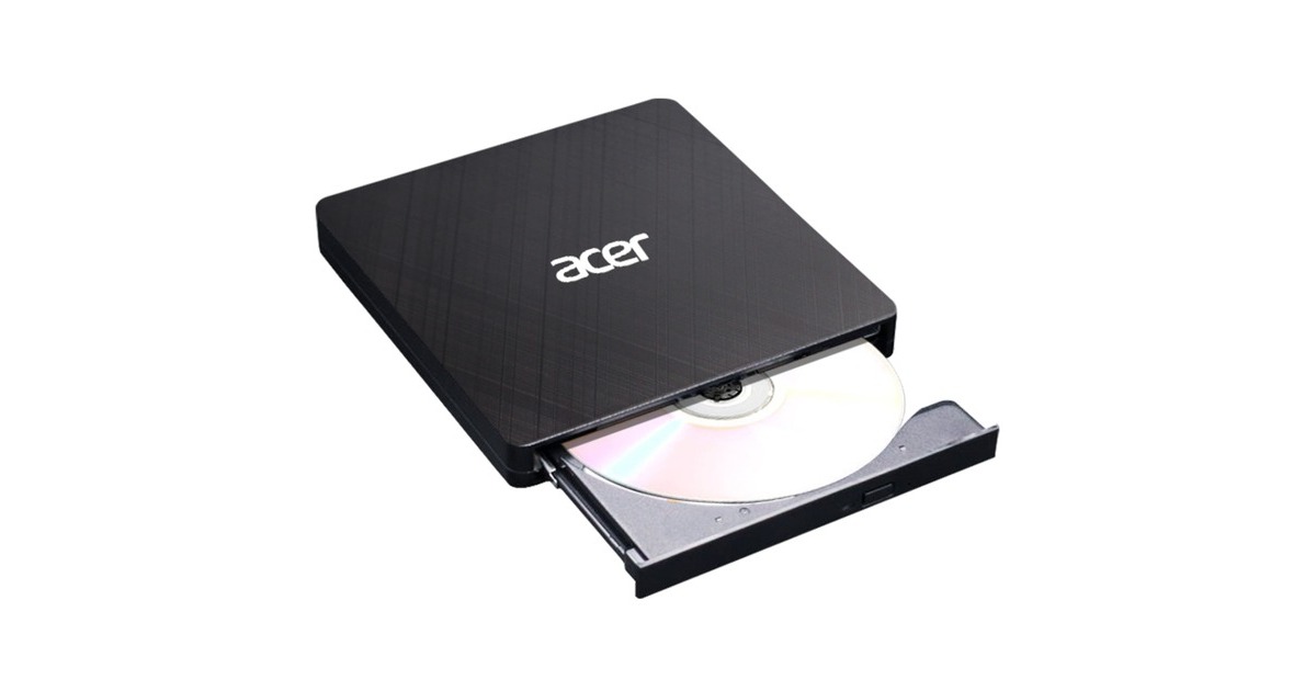 Acer Portable CD/DVD Writer, externer DVD-Brenner(schwarz)