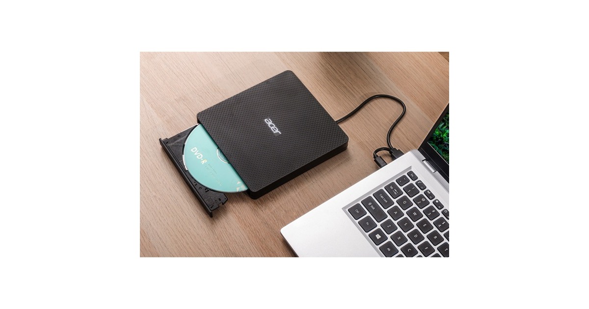 Acer Portable CD/DVD Writer, externer DVD-Brenner(schwarz)