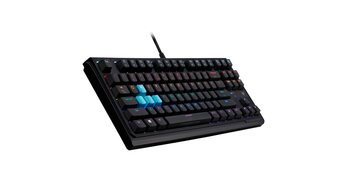 Acer Predator Aethon 301, Gaming-Tastatur(schwarz, DE-Layout, Gateron Blue)