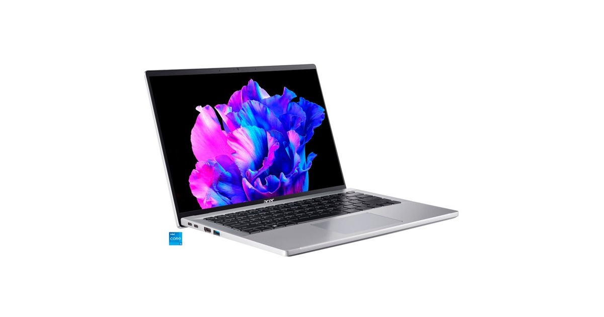 Acer Swift Go (SFG14-71-51JU), Notebook(silber, Windows 11 Home 64-Bit, 35.6 cm (14 Zoll), 512 GB SSD, Outlet)