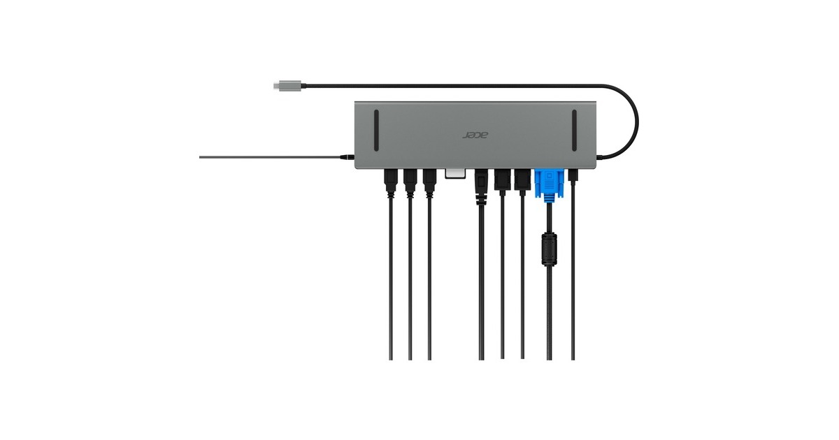 Acer USB Type-C Dockingstation(grau, HDMI, USB, VGA, LAN)
