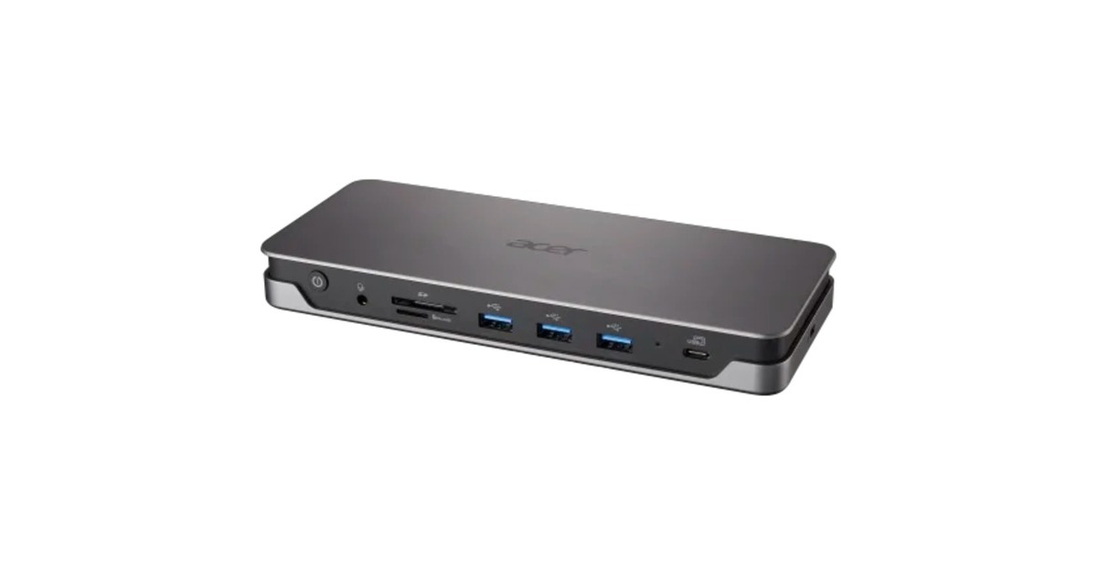 Acer USB Type-C Gen1 Dock - EU Netzkabel, Dockingstation(grau, HDMI, DisplayPort, USB, LAN) Acer USB Type-C Gen1 Dock - EU Netzkabel, Dockingstation(grau, HDMI, DisplayPort, USB, LAN)