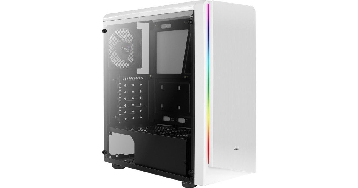 Aerocool ACCM-PV13012.21, Tower-Gehäuse(weiß/schwarz, Window-Kit)