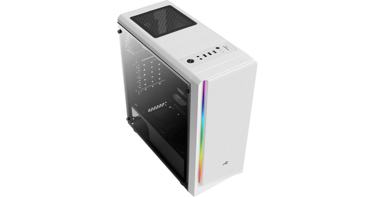 Aerocool ACCM-PV13012.21, Tower-Gehäuse(weiß/schwarz, Window-Kit)