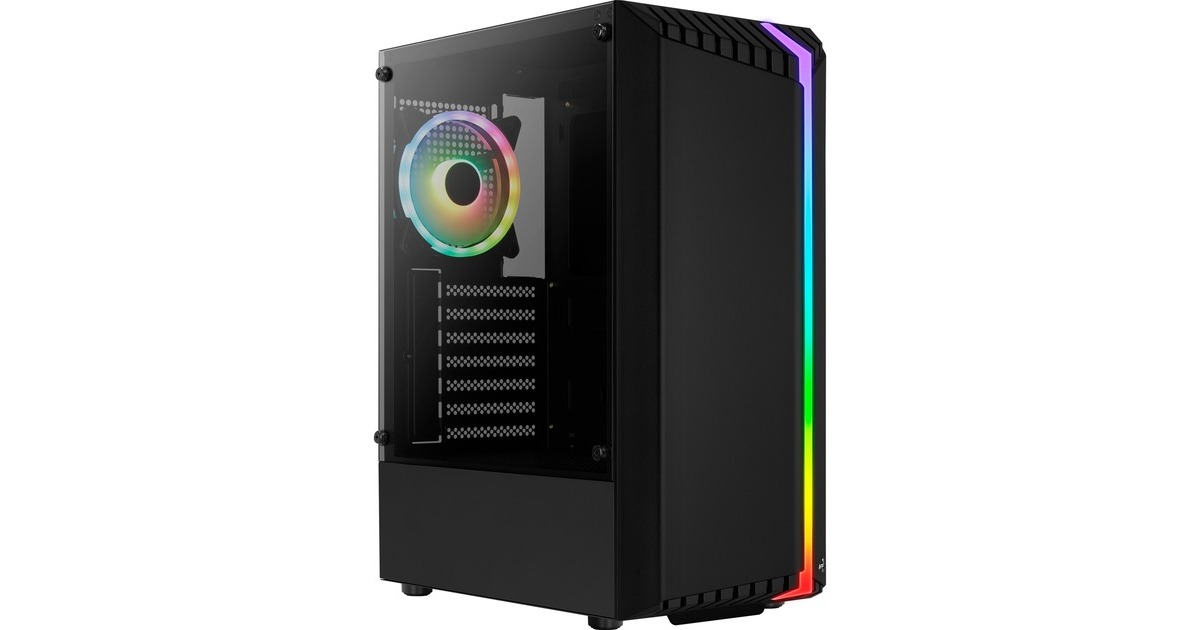 Aerocool Bionic-G v2 TG, Tower-Gehäuse(schwarz, Tempered Glass)