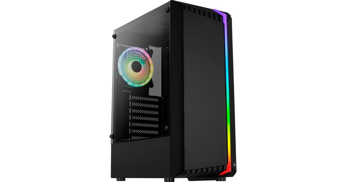 Aerocool Bionic-G v2 TG, Tower-Gehäuse(schwarz, Tempered Glass)