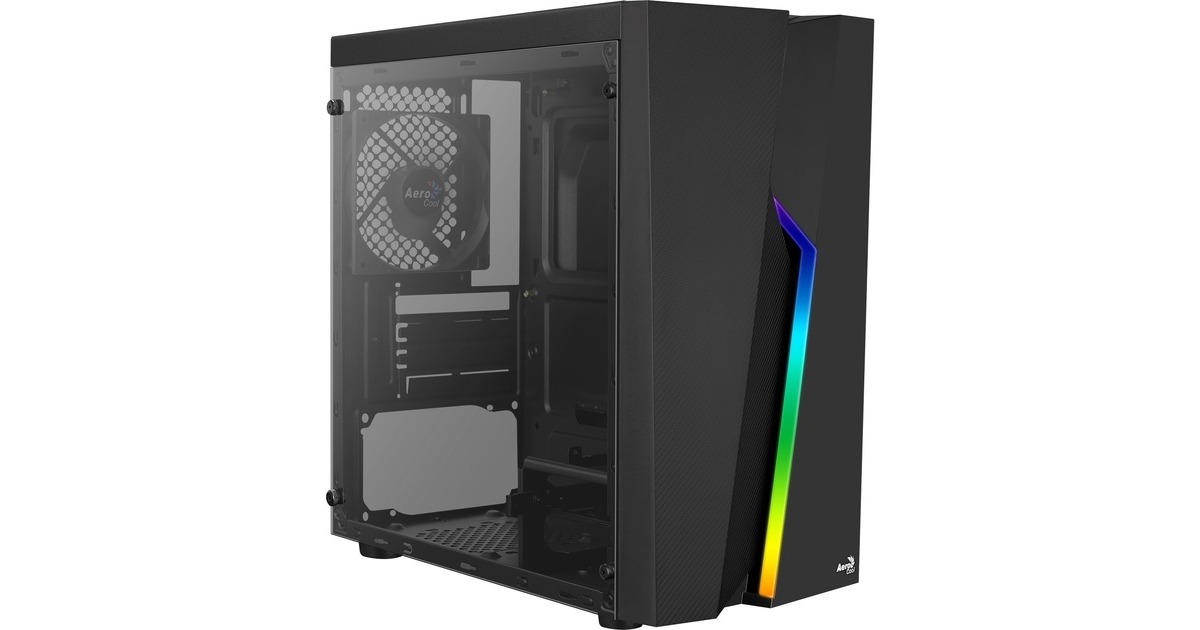 Aerocool Bolt Mini, Tower-Gehäuse(schwarz, Window-Kit)