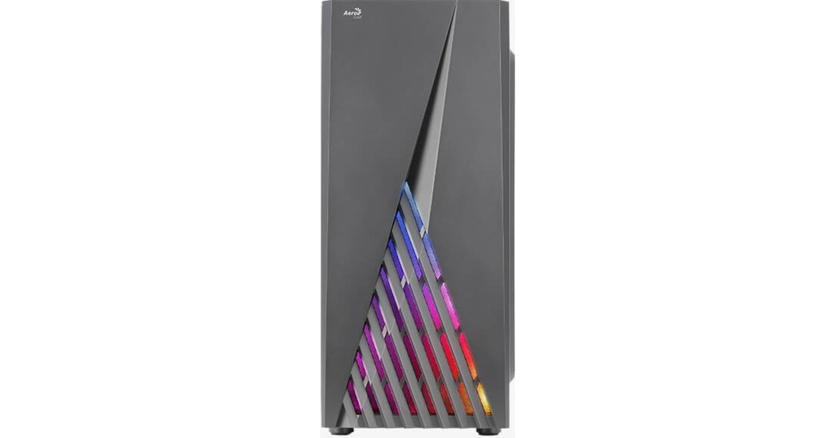 Aerocool Delta A-BK-v1, Tower-Gehäuse(schwarz, Seitenteil aus Acryl)