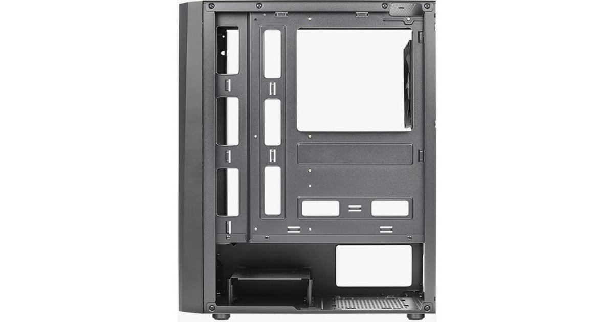 Aerocool Delta A-BK-v1, Tower-Gehäuse(schwarz, Seitenteil aus Acryl)
