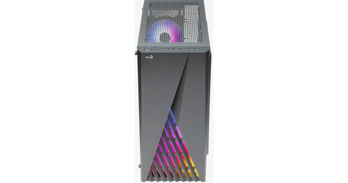 Aerocool Delta G-BK-v1, Tower-Gehäuse(schwarz, Tempered Glass)