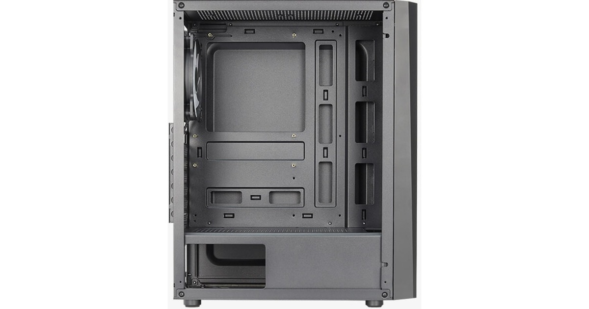 Aerocool Delta G-BK-v1, Tower-Gehäuse(schwarz, Tempered Glass)