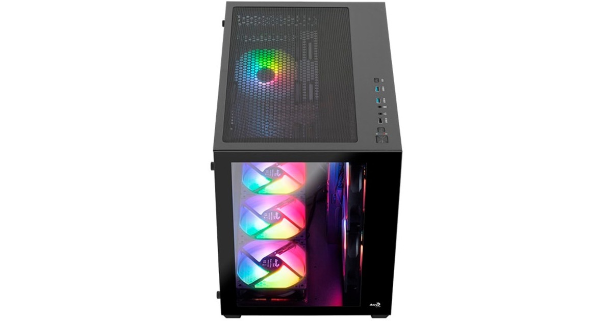 Aerocool Dryft Mini-BK-v2 , Tower-Gehäuse(schwarz)