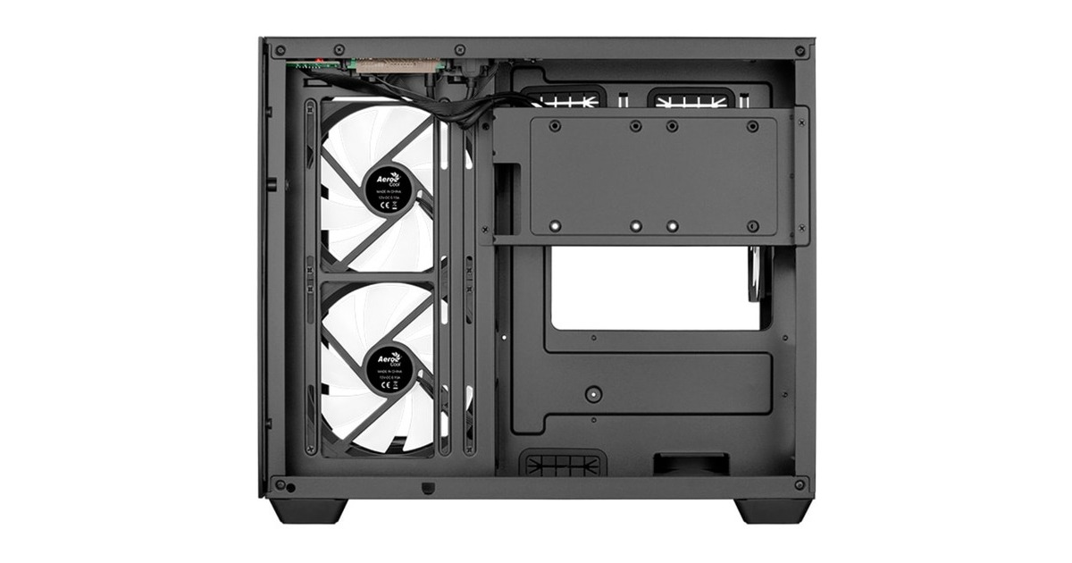 Aerocool Dryft Mini-BK-v2 , Tower-Gehäuse(schwarz)