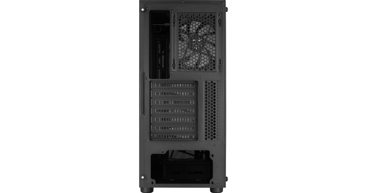 Aerocool Falcon G-BK-v2, Tower-Gehäuse(schwarz, Tempered Glass)