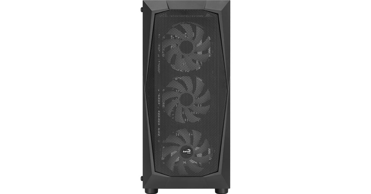 Aerocool Falcon G-BK-v2, Tower-Gehäuse(schwarz, Tempered Glass)
