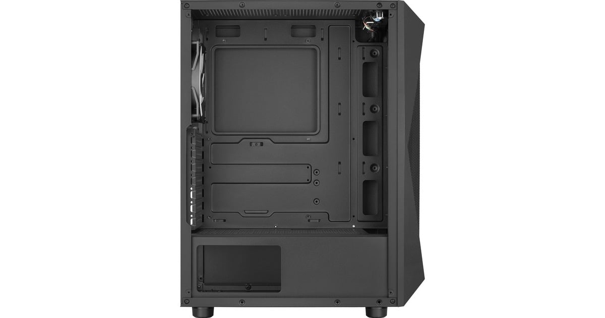 Aerocool Falcon G-BK-v2, Tower-Gehäuse(schwarz, Tempered Glass)