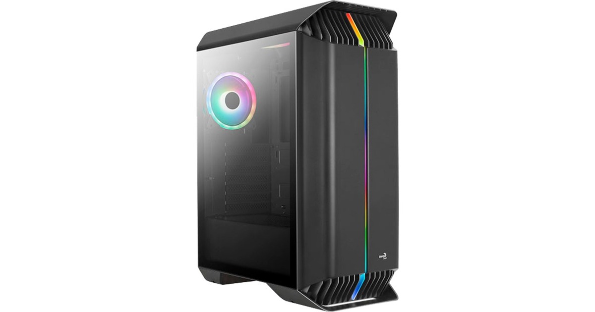 Aerocool Gladiator Duo G-BK-v1, Tower-Gehäuse(schwarz, Tempered Glass)