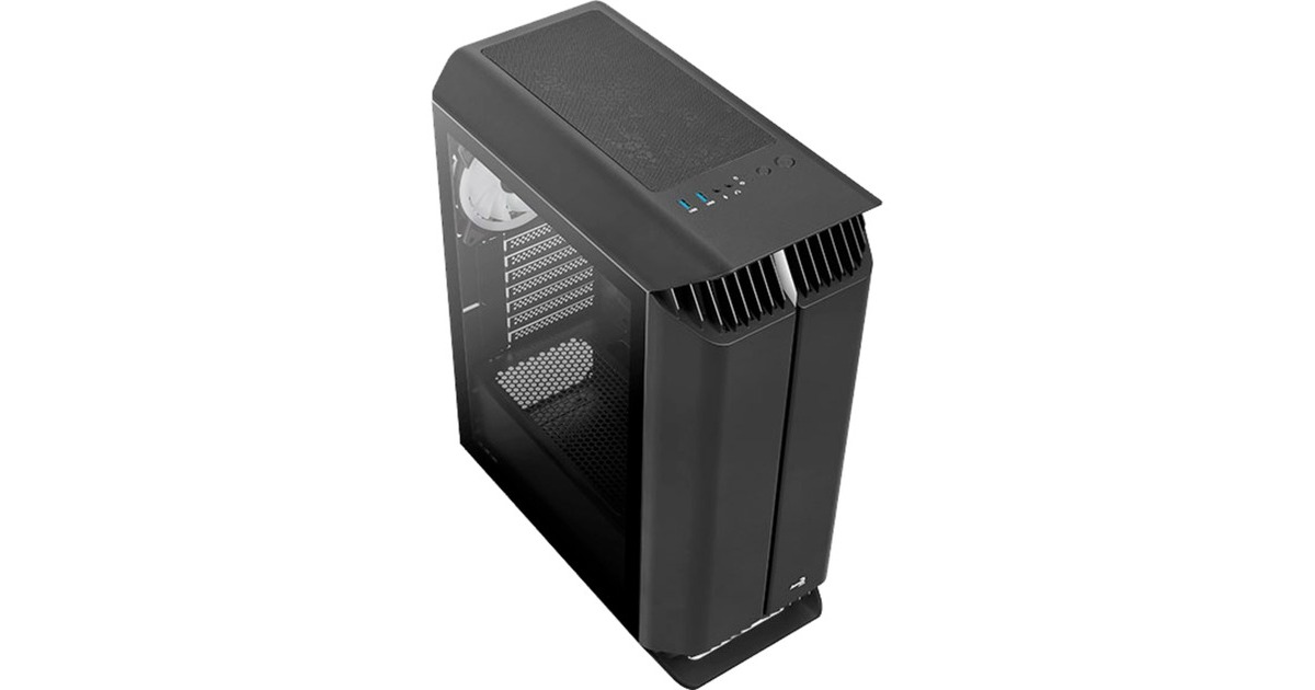 Aerocool Gladiator Duo G-BK-v1, Tower-Gehäuse(schwarz, Tempered Glass)