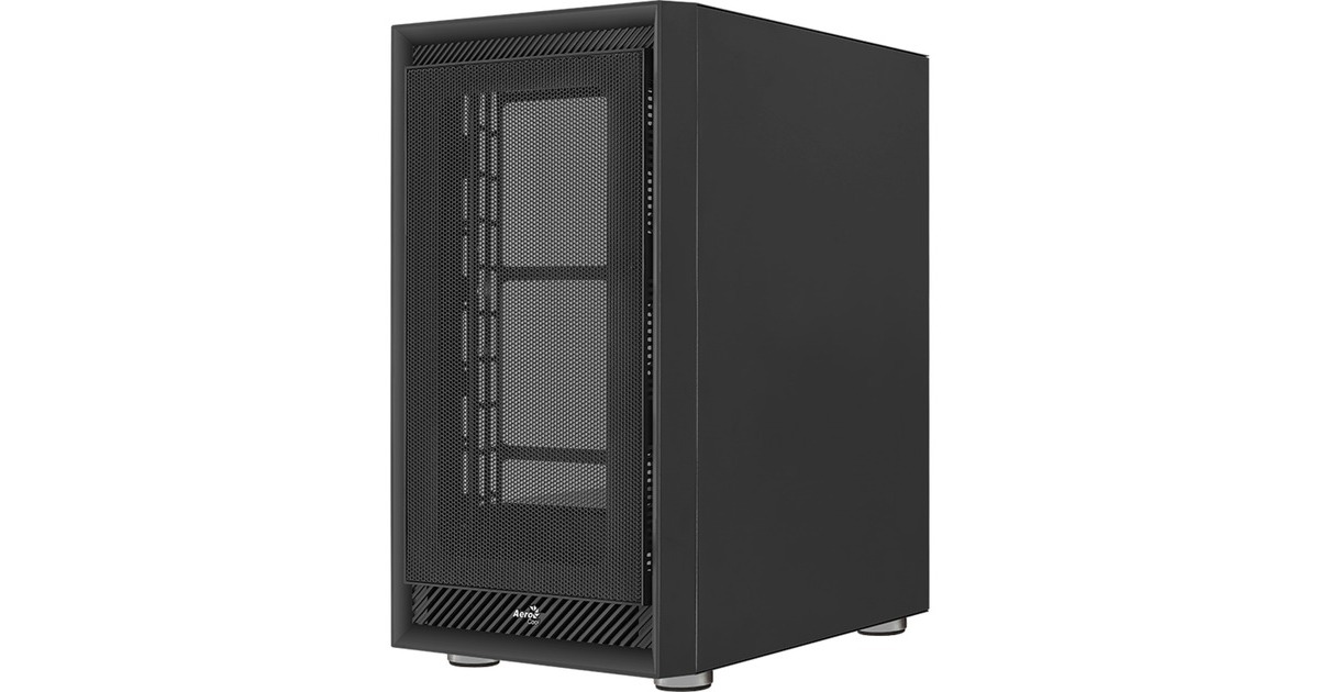 Aerocool Graphite-G-BK-v1, Tower-Gehäuse(schwarz, Seitenteil aus gehärtetem Glas)
