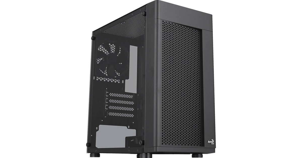 Aerocool Hexform G-BK-v1, Tower-Gehäuse(schwarz, Tempered Glass)
