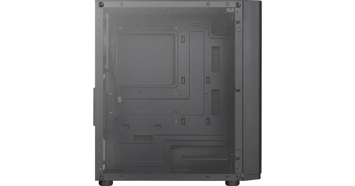 Aerocool Hexform G-BK-v1, Tower-Gehäuse(schwarz, Tempered Glass)