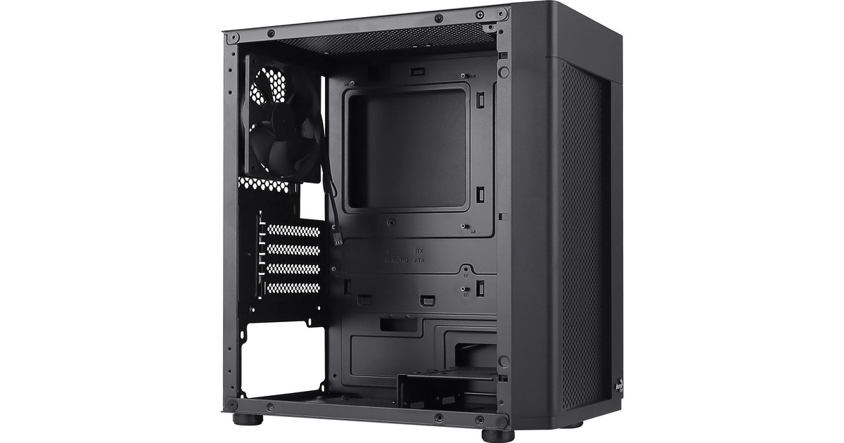 Aerocool Hexform G-BK-v1, Tower-Gehäuse(schwarz, Tempered Glass)