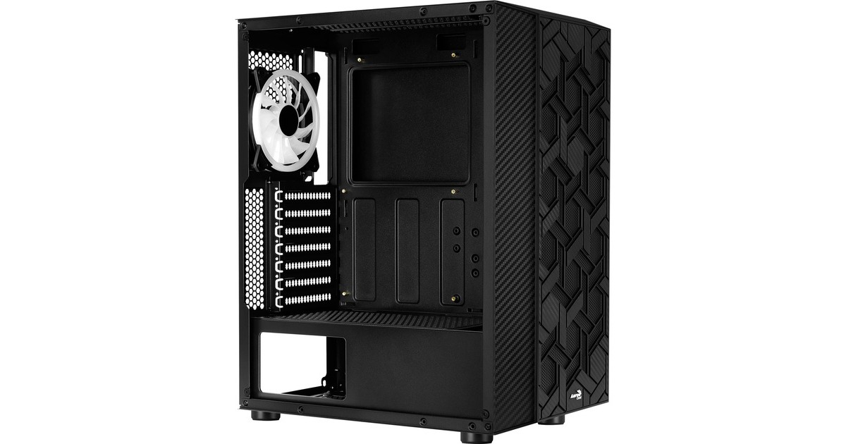 Aerocool Hive ARGB v1, Tower-Gehäuse(schwarz, Tempered Glass)