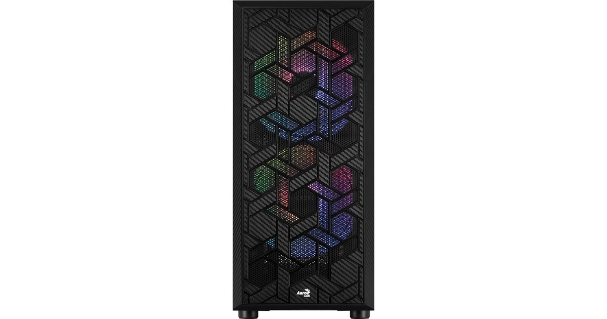 Aerocool Hive ARGB v1, Tower-Gehäuse(schwarz, Tempered Glass)