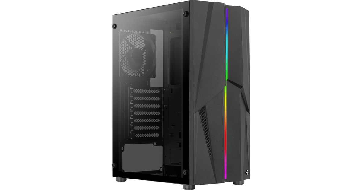 Aerocool Mecha v1, Tower-Gehäuse(schwarz, Tempered Glass)