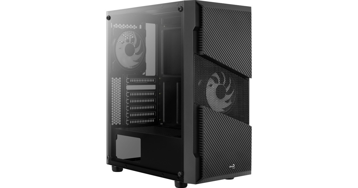 Aerocool Menace Saturn RGB, Tower-Gehäuse(schwarz, Tempered Glass)