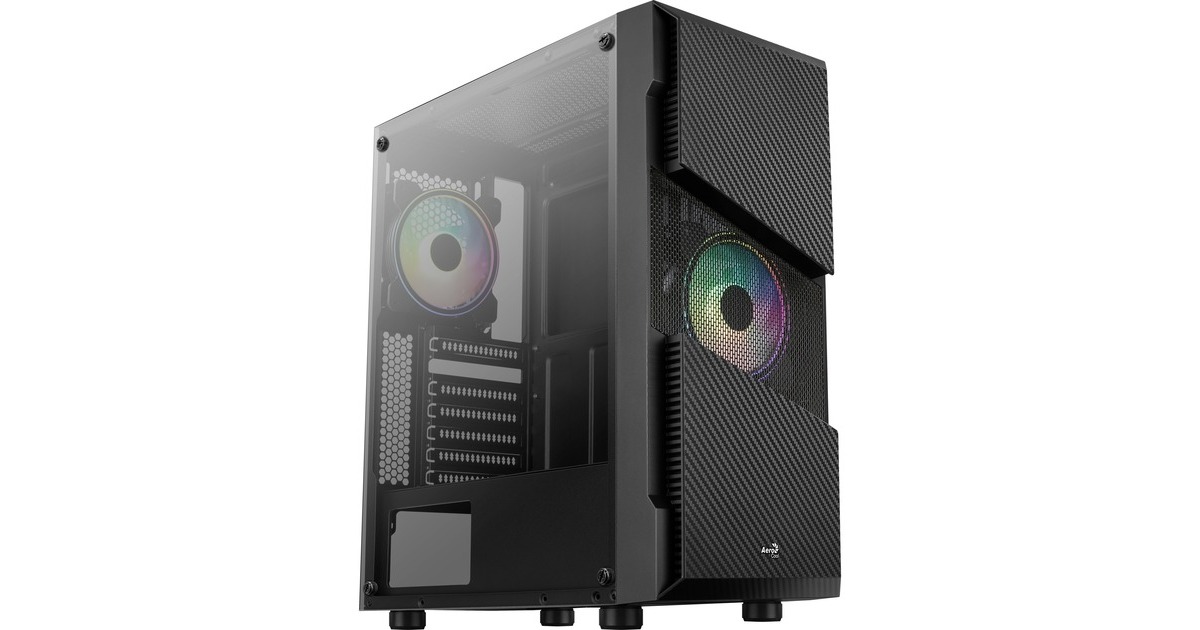Aerocool Menace Saturn RGB, Tower-Gehäuse(schwarz, Tempered Glass)