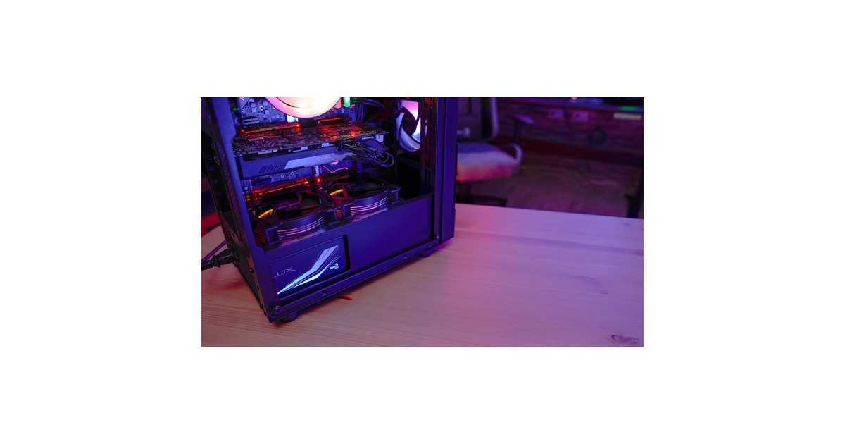 Aerocool Menace Saturn RGB, Tower-Gehäuse(schwarz, Tempered Glass)