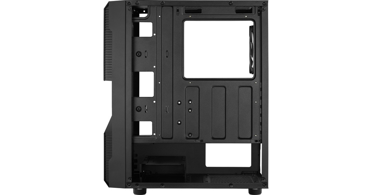 Aerocool Menace Saturn RGB, Tower-Gehäuse(schwarz, Tempered Glass)