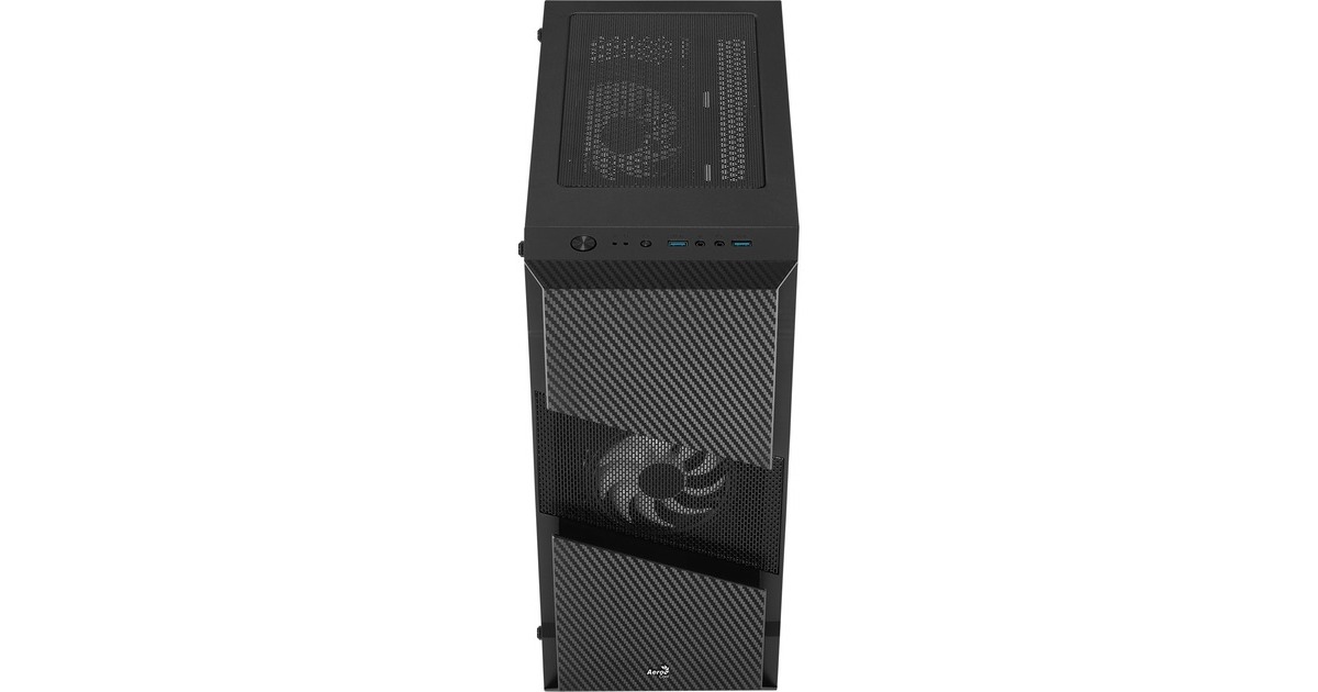 Aerocool Menace Saturn RGB, Tower-Gehäuse(schwarz, Tempered Glass)