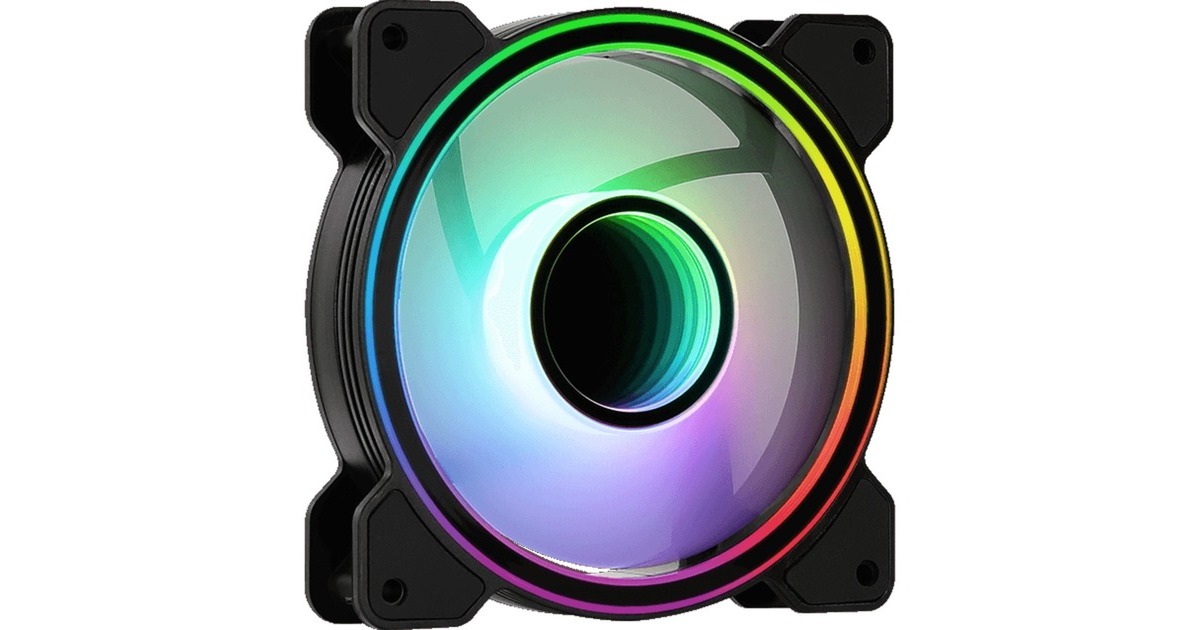 Aerocool Mirage 12 ARGB 120x120x25, Gehäuselüfter(schwarz, Einzellüfter, ohne Controller)