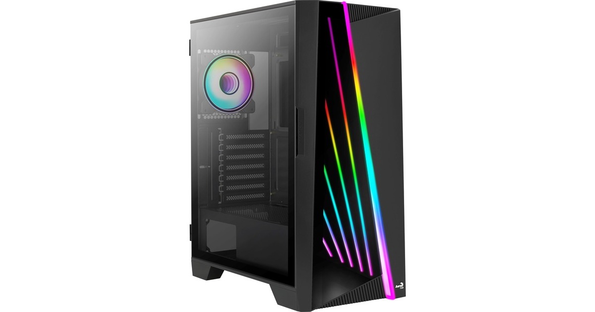 Aerocool Mirage-G-BK-v1, Tower-Gehäuse(schwarz, Tempered Glass)