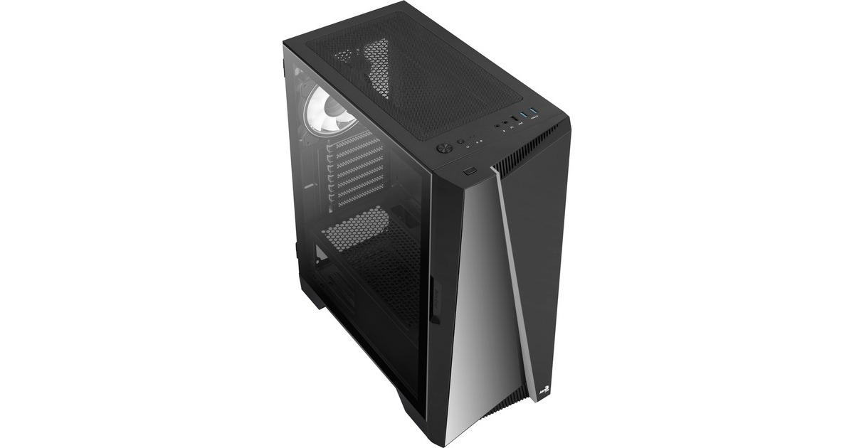 Aerocool Mirage-G-BK-v1, Tower-Gehäuse(schwarz, Tempered Glass)