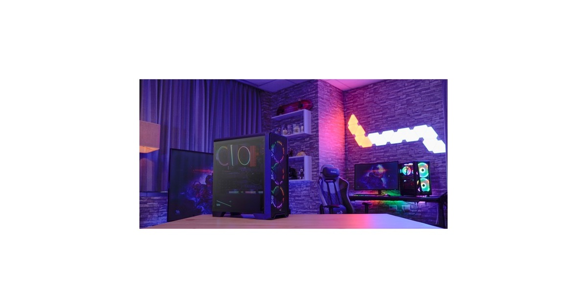 Aerocool Ore Tempered Glass, Tower-Gehäuse(schwarz, Tempered Glass)