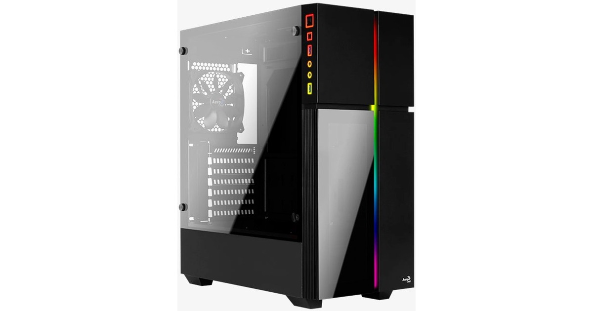 Aerocool Playa, Tower-Gehäuse(schwarz, Tempered Glass)