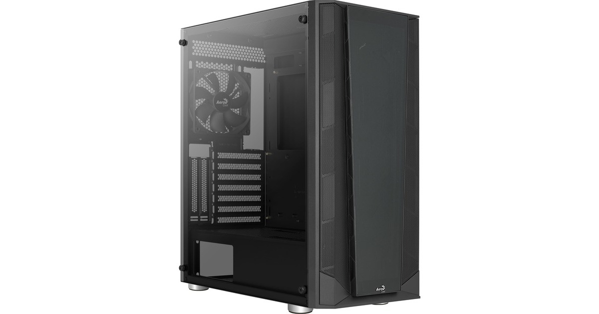 Aerocool Prism v1, Tower-Gehäuse(schwarz, Tempered Glass)