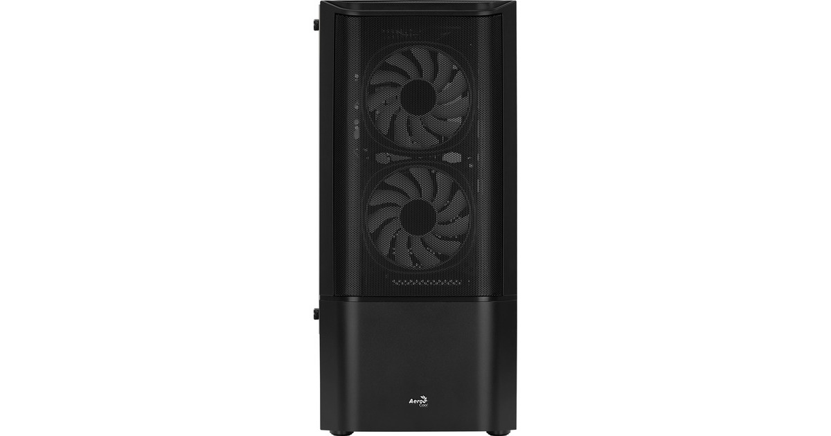 Aerocool Quantum Mesh-G-BK-v3, Tower-Gehäuse(schwarz/grau, Seitenteil aus Tempered Glass)