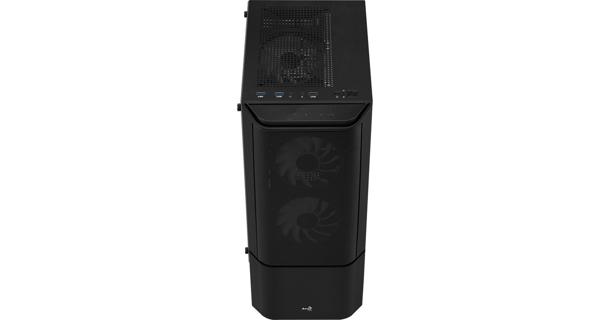 Aerocool Quantum Mesh v2 TG , Tower-Gehäuse(schwarz/grau, Seitenteil aus Tempered Glass)
