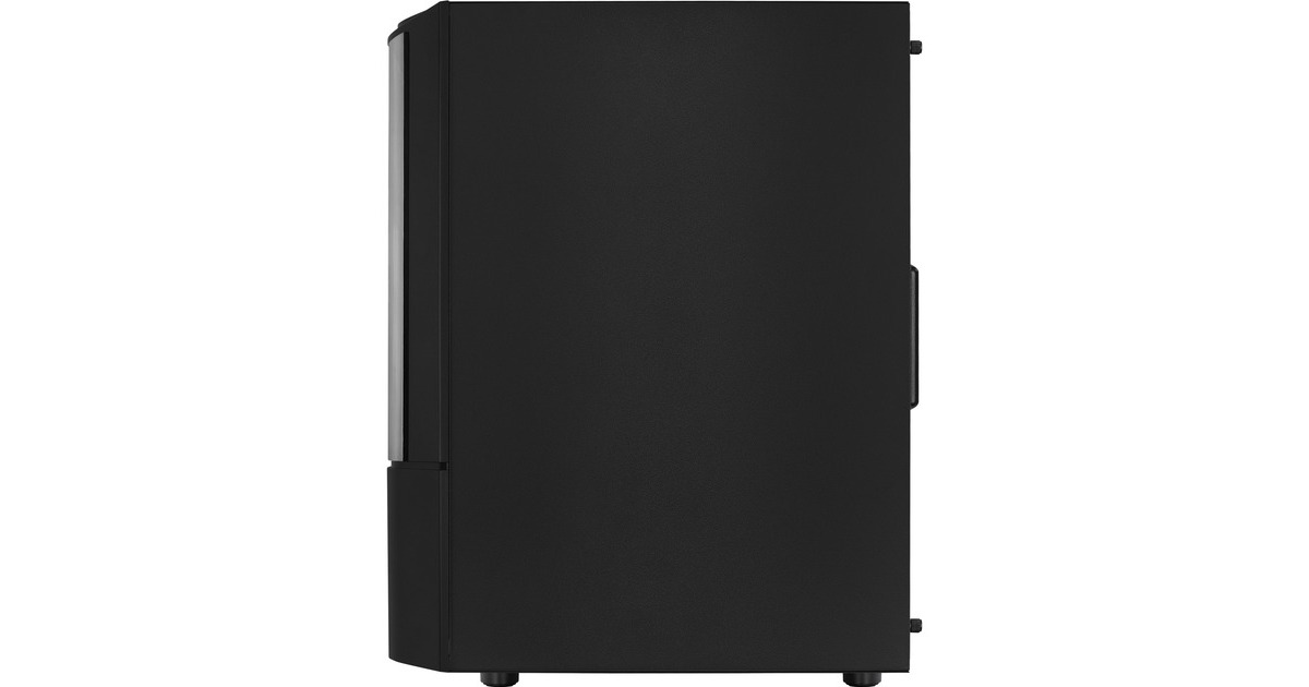 Aerocool Quantum v2 TG, Tower-Gehäuse(schwarz/grau, Front und Seitenteil aus Tempered Glass)