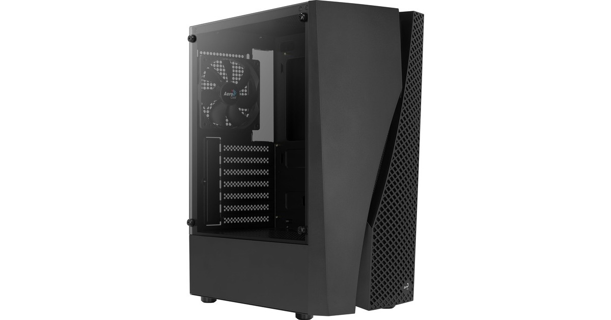 Aerocool Wave-G-BK-v1, Tower-Gehäuse(schwarz, Tempered Glass)