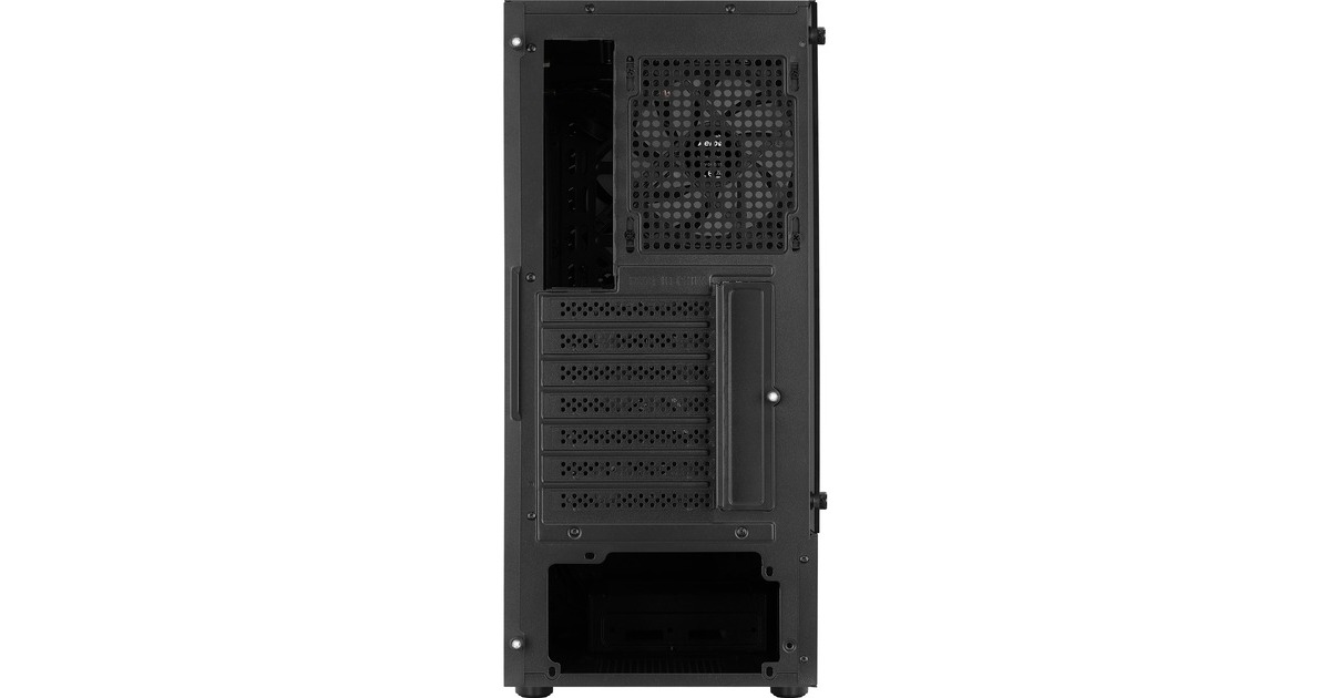 Aerocool Wave-G-BK-v3, Tower-Gehäuse(schwarz, Gehärtetes Glas)