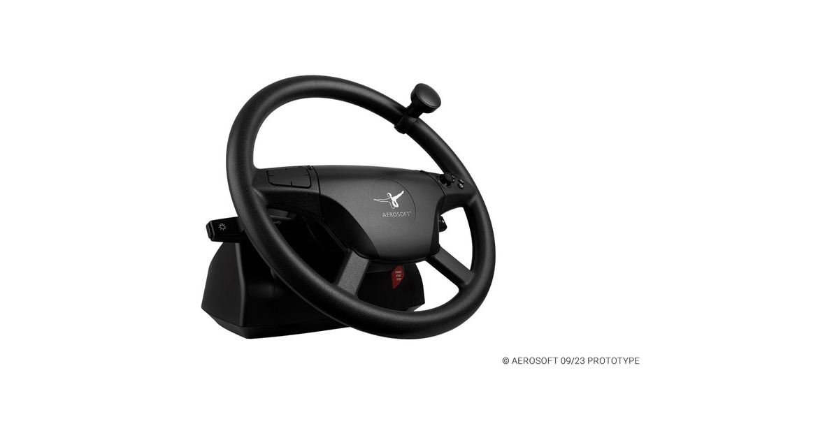 Aerosoft Truck & Bus Wheel System, Simulatoren-Set(schwarz)
