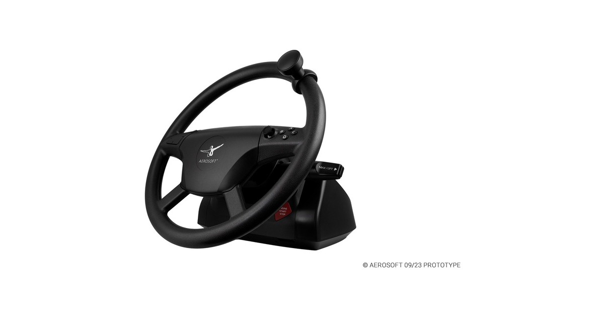 Aerosoft Truck & Bus Wheel System, Simulatoren-Set(schwarz)
