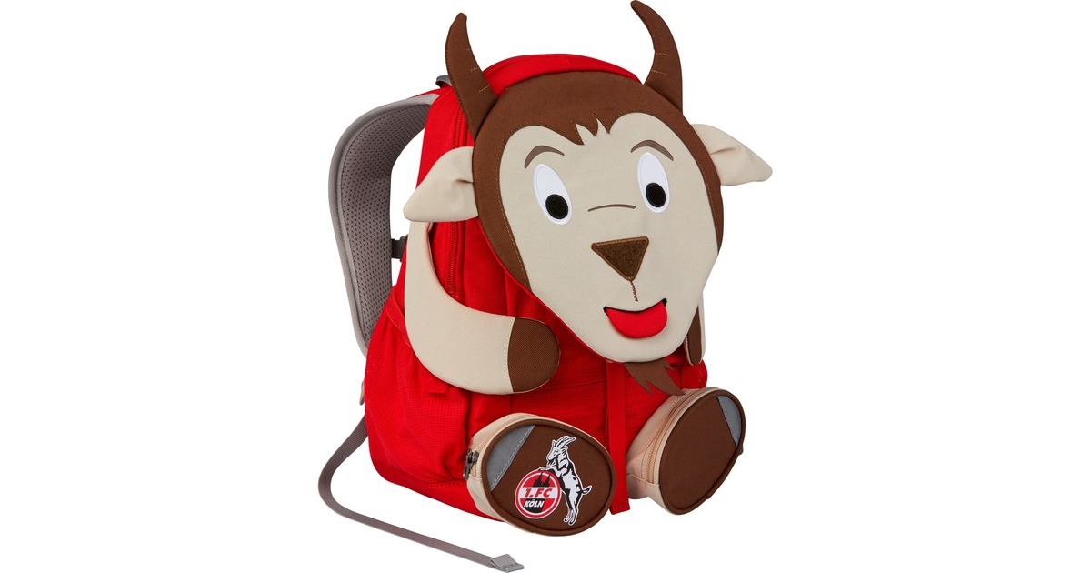 Affenzahn Großer Freund 1. FC Köln Hennes, Rucksack(braun/dunkelrot)