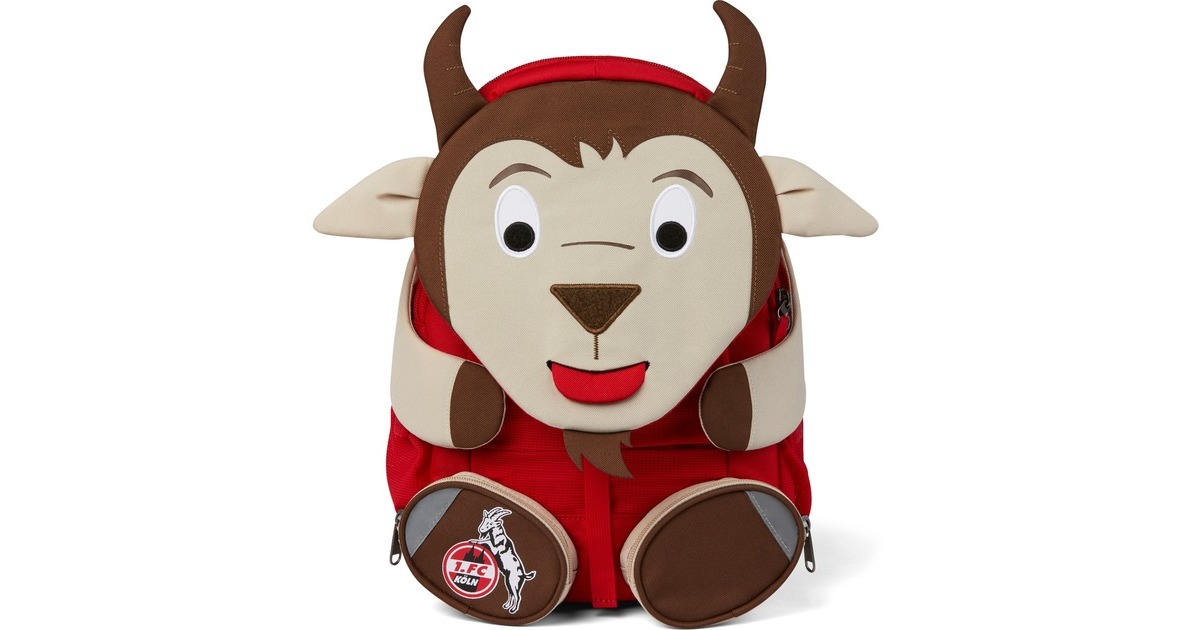 Affenzahn Großer Freund 1. FC Köln Hennes, Rucksack(braun/dunkelrot)